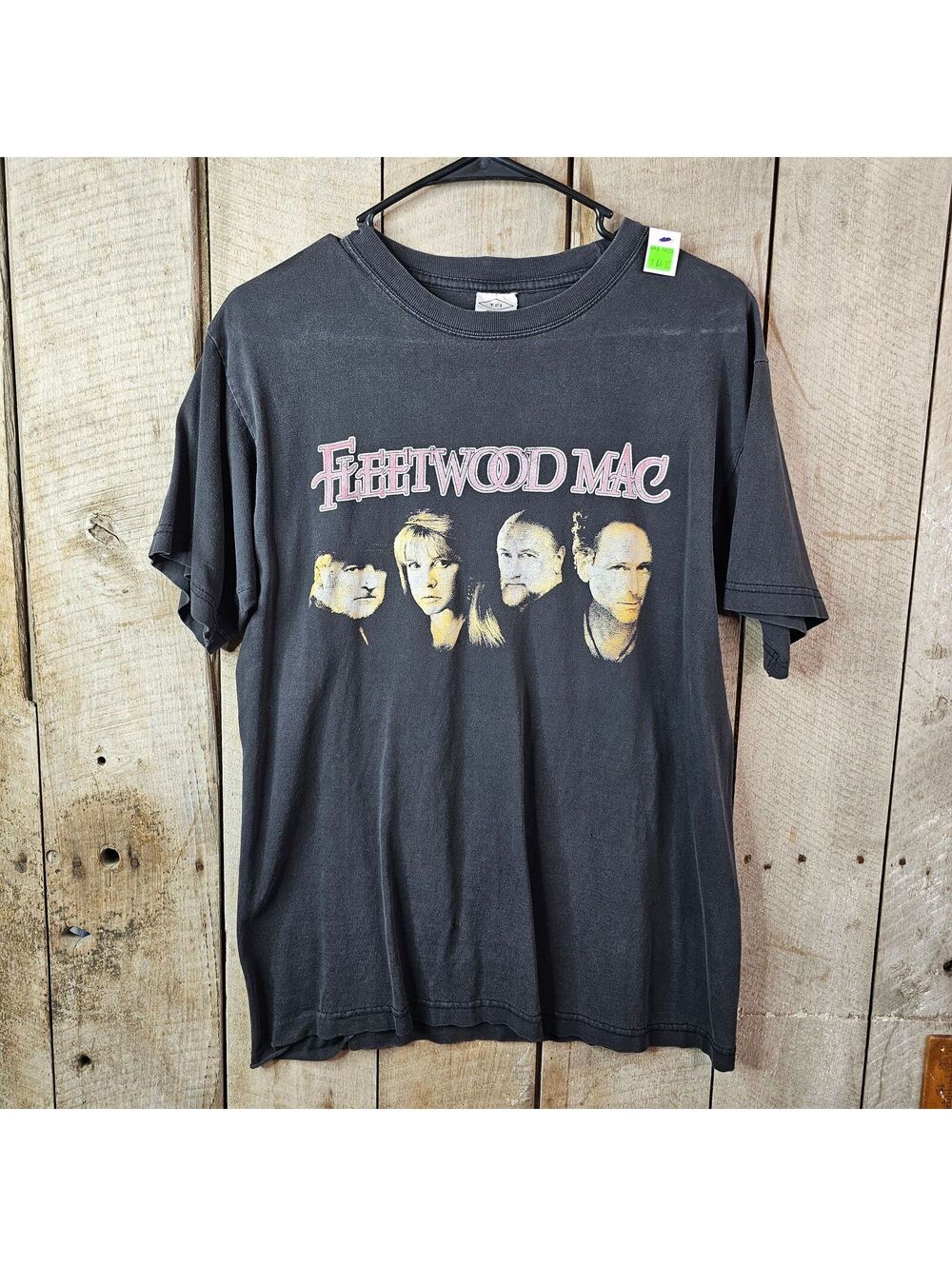 Fleetwood Mac Band T-Shirt Mens Black Graphic Rock Music Tee Distressed